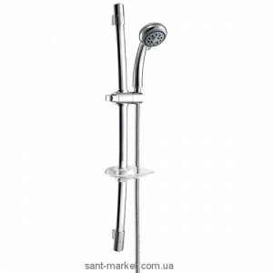 Душевой гарнитур со штангой Ferro коллекция Campana с мыльницей хром N510