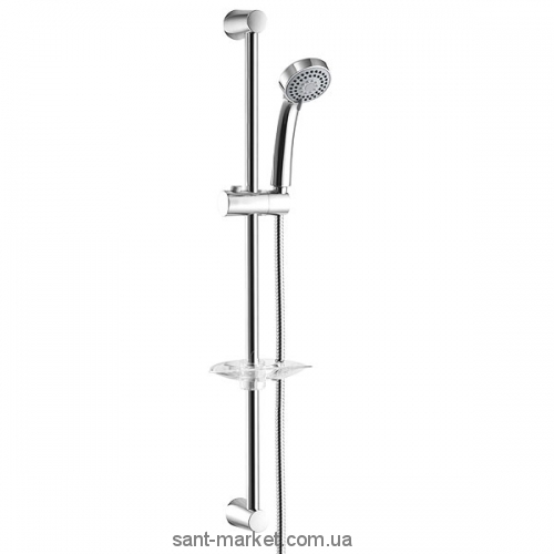 Душовий гарнітур зі штангою Ferro колекція Casa з мильницею хром N305