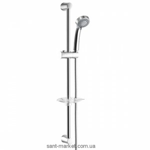 Душовий гарнітур зі штангою Ferro колекція Casa з мильницею хром N305