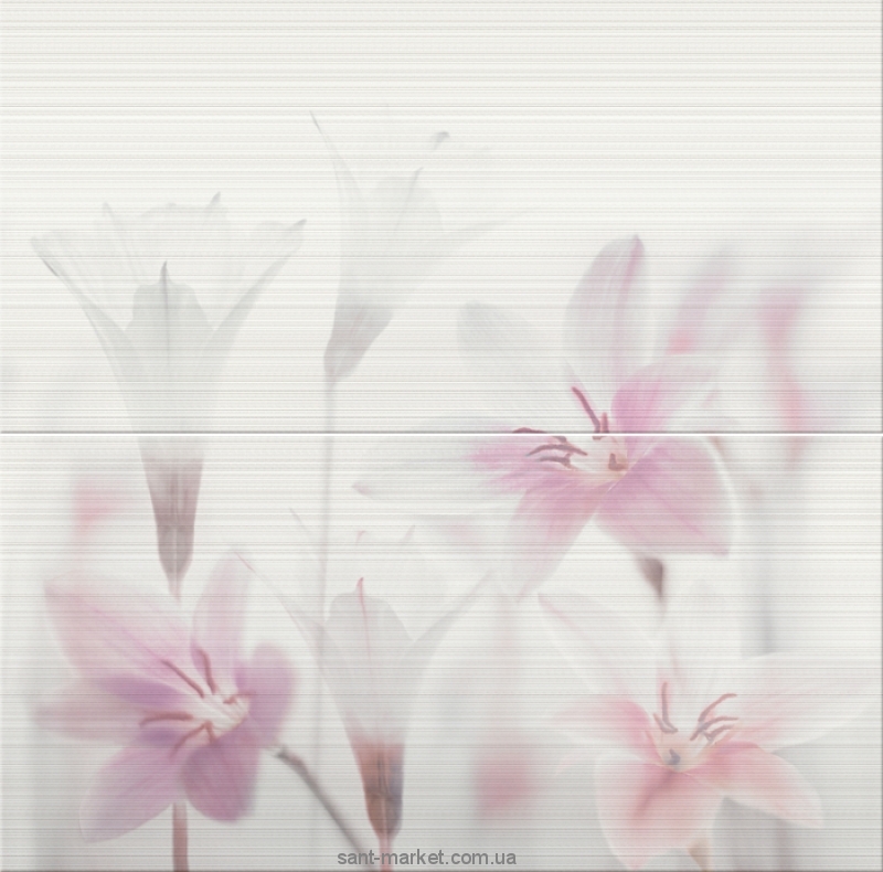 Opoczno Tensa Декор TENSA WHITE INSERTO FLOWER 59 4X60
