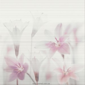 Opoczno Tensa Декор TENSA WHITE INSERTO FLOWER 59 4X60