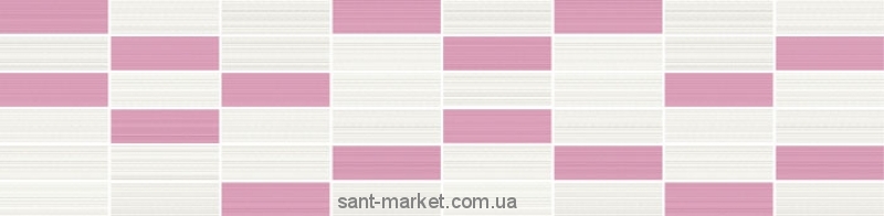 Opoczno Tensa Декор TENSA WHITE-PINK MOSAIC 14 7X60
