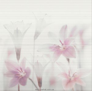 Opoczno Tensa Декор TENSA WHITE INSERTO FLOWER 59 4X60