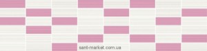 Opoczno Tensa Декор TENSA WHITE-PINK MOSAIC 14 7X60