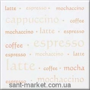 Opoczno Аплауз эспрессо белый декор 10х10