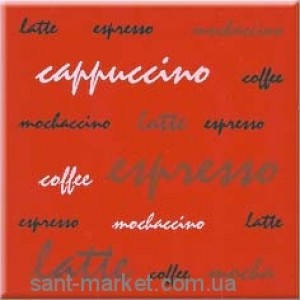 Opoczno Аплауз эспрессо красный декор 10х10