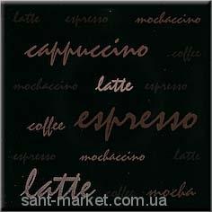 Opoczno Аплауз еспресо чорний декор 10х10