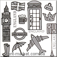 Opoczno MONTANA декор Англія 10x10