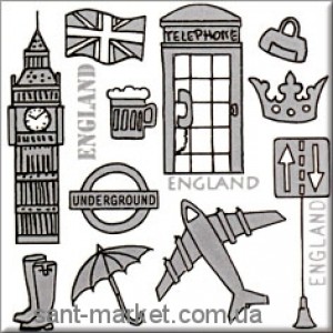 Opoczno MONTANA декор Англия 10x10