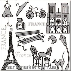 Opoczno MONTANA декор Франция 10x10