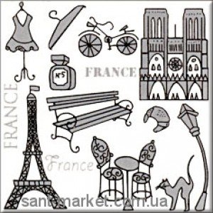 Opoczno MONTANA декор Франция 10x10