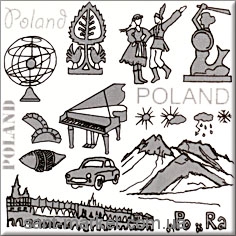 Opoczno MONTANA декор Польша 10x10