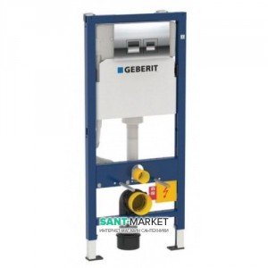 Система инсталляции для подвесного унитаза Geberit Duofix 3в1 с перекладиной 458.117.21.1