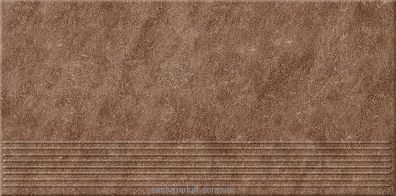 Opoczno Dry river Плитка для підлоги DRY RIVER бронза сходинка 29 55X59 4