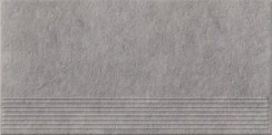 Opoczno Dry river Плитка напольная DRY RIVER серый ступенька 29 55X59 4
