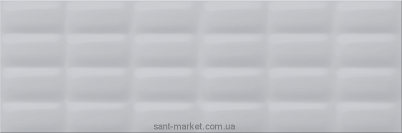 Opoczno Vivid Colours Плитка настенная Grey glossy pillow 25X75