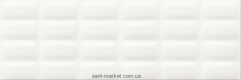 Opoczno Vivid Colours Плитка настінна White glossy pillow 25X75