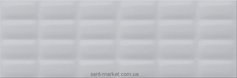 Opoczno Vivid Colours Плитка настенная Grey glossy pillow 25X75