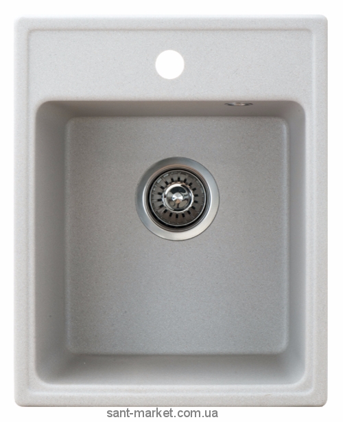 Мийка для кухні прямокутна Metalac X GRANIT QUADRO 40 врізна граніт сіра 152982