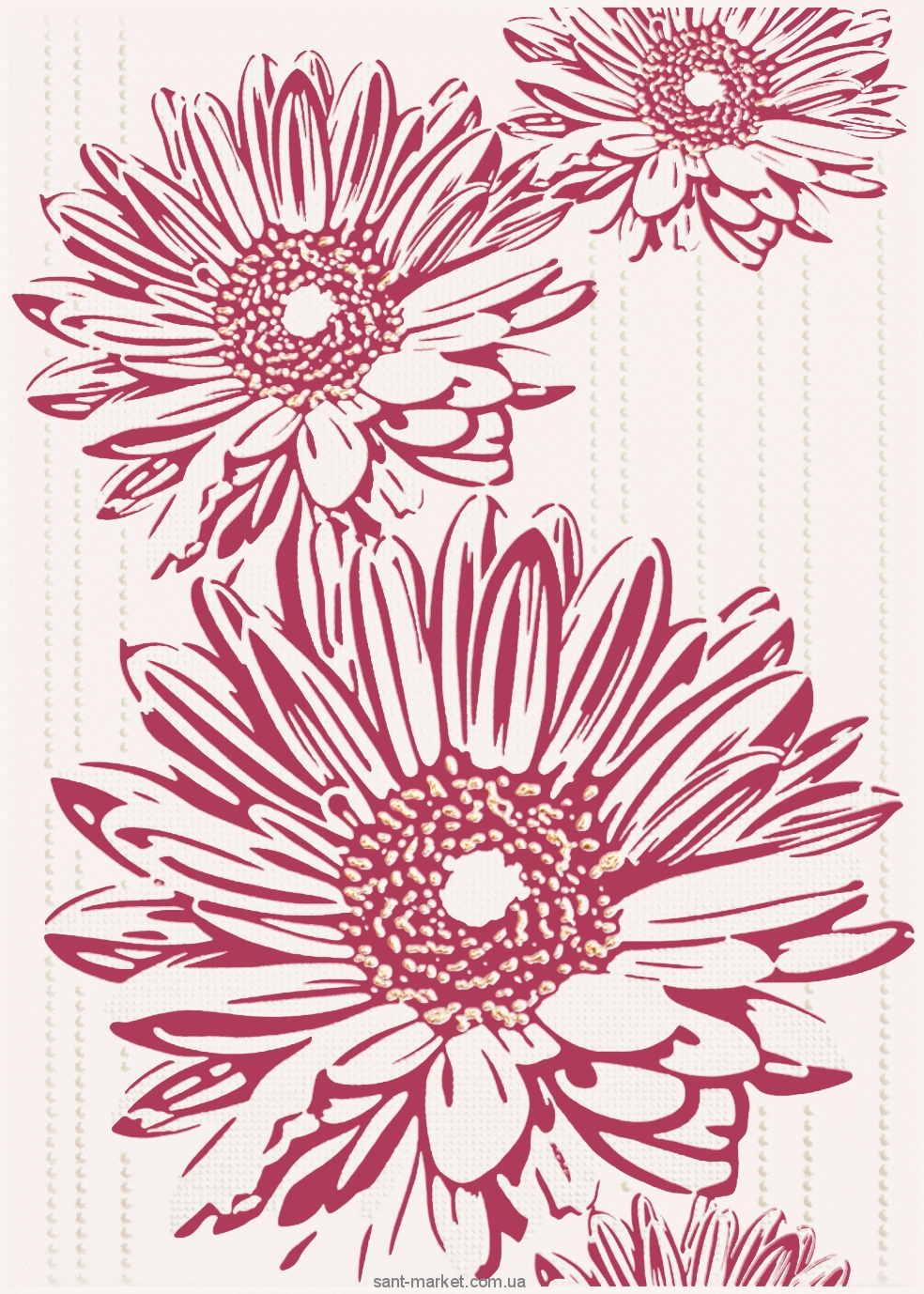 Cersanit Tuluza Декор Tuluza флауер 25х35