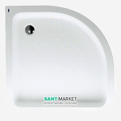 Душовий піддон акриловий чверть кола Pool Spa Germina 90х90х16 білий PBPO610B0000000