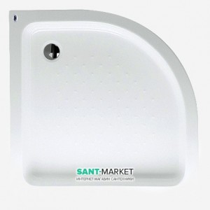 Душовий піддон акриловий чверть кола Pool Spa Germina 90х90х16 білий PBPO610B0000000