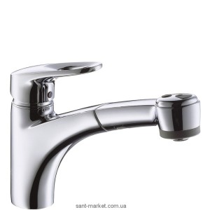 Смеситель для кухни с выдвижной лейкой Hansgrohe Mediano однорычажный 14916000