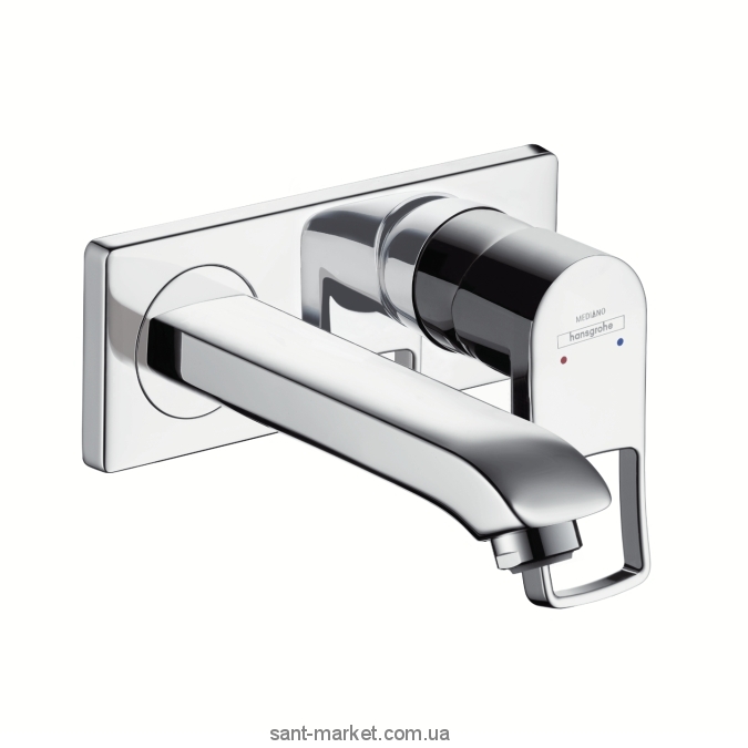 Смеситель для раковины однорычажный настенный скрытый Hansgrohe Mediano 2 хром 14517000