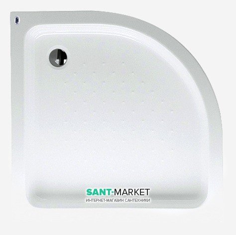 Душовий піддон акриловий чверть кола Pool Spa Germina 90х90х16 білий PBPO610B0000000