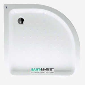 Душовий піддон акриловий чверть кола Pool Spa Germina 90х90х16 білий PBPO610B0000000