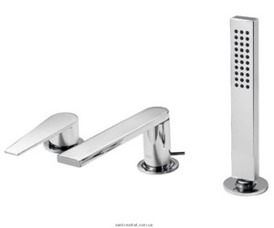 Змішувач одинважільний на борт ванни з душем Tres колекція Class хром 20516103