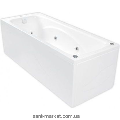 Ванна акрилова прямокутна PoolSpa колекція Klio 160х70х40 + ніжки PWP6610ZN000000
