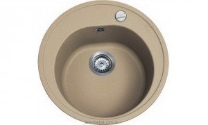 Мойка для кухни круглая TEKA CENTROVAL 45 TG врезная  гранит  ваниль 40143222