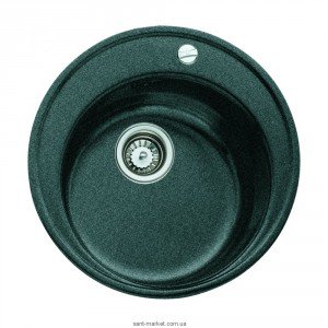 Мойка для кухни круглая TEKA CENTROVAL 45 TG врезная  гранит  карбон 40143216