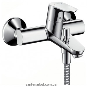 Змішувач одинважільний для ванни з коротким виливом Hansgrohe колекція Focus E2 хром 31948000