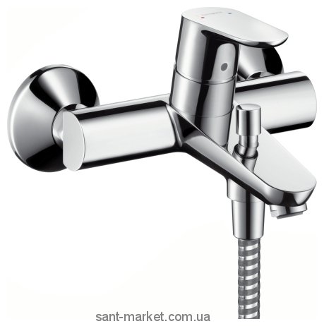 Смеситель однорычажный для ванны с коротким изливом Hansgrohe коллекция Focus E2 хром 31948000