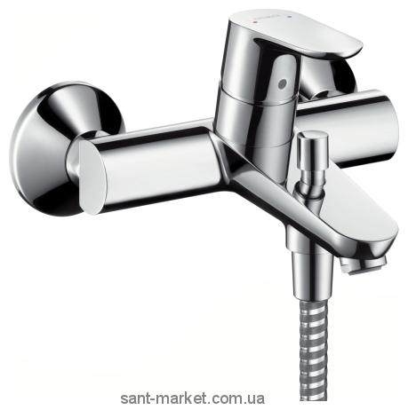 Змішувач одинважільний для ванни з коротким виливом Hansgrohe колекція Focus E2 хром 31948000