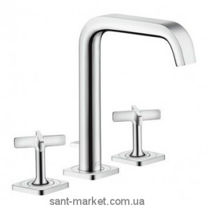 Смеситель для раковины двухвентильный с донным клапаном высокий Hansgrohe Axor Citterio E хром 36108000
