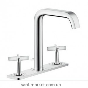 Смеситель для раковины двухвентильный с донным клапаном высокий Hansgrohe Axor Citterio хром 36116000