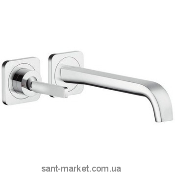 Смеситель для раковины с джойстиком настенный скрытый Hansgrohe Axor Citterio E хром 36106000
