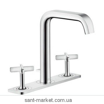 Смеситель для раковины двухвентильный с донным клапаном высокий Hansgrohe Axor Citterio хром 36116000