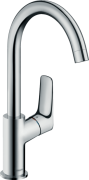 Смеситель для раковины однорычажный с донным клапаном высокий Hansgrohe Logis хром 71130000