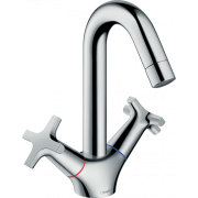 Змішувач для раковини двухвентильний Hansgrohe колекція Logis Classic хром 71271000