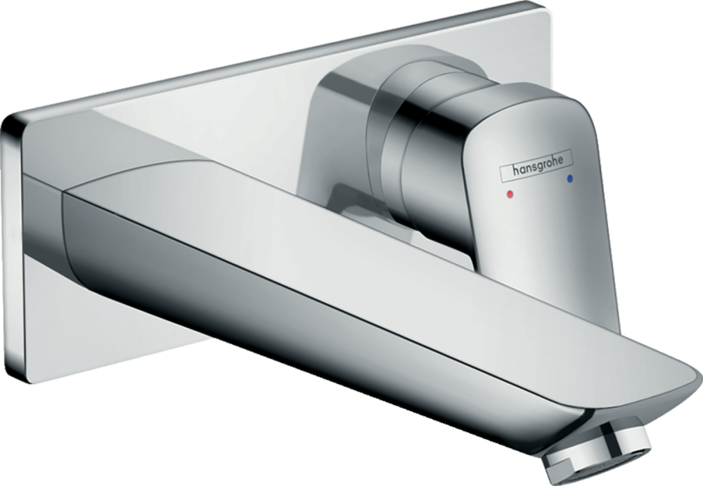 Смеситель для раковины однорычажный настенный скрытый Hansgrohe коллекция Logis хром 71220000