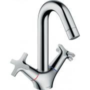 Змішувач для раковини двухвентильний Hansgrohe колекція Logis Classic хром 71271000