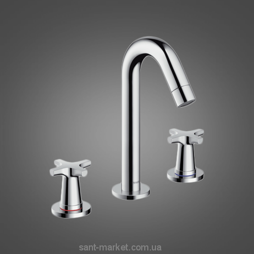 Смеситель для раковины двухвентильный с донным клапаном Hansgrohe Logis Classic хром 71323000