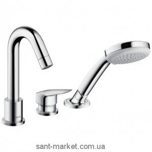 Смеситель однорычажный на борт ванны Hansgrohe коллекция Logis хром 71310000