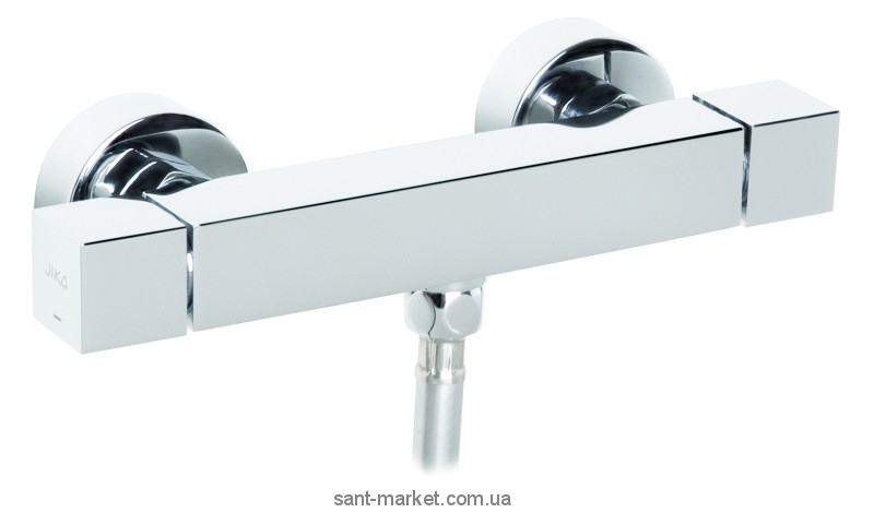 Змішувач для душу настінний двухвентильний Jika колекція Cubito хром H3324270040001