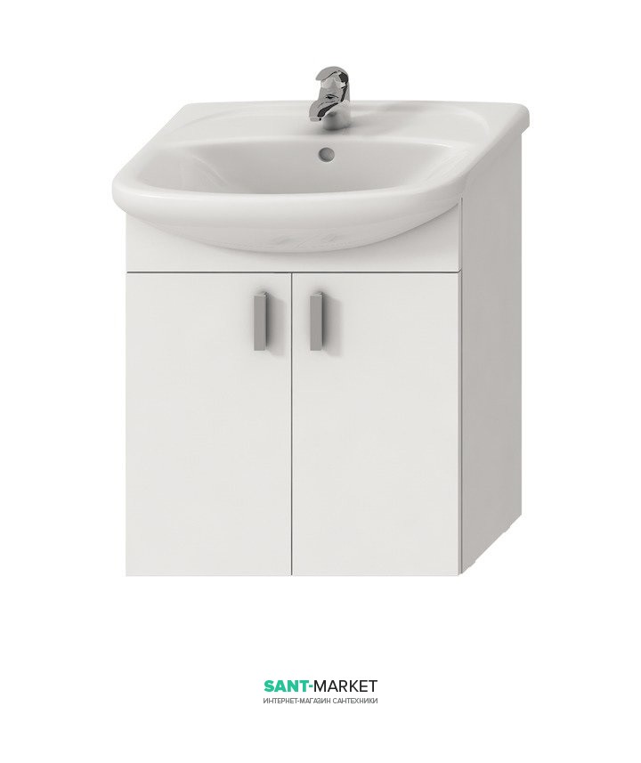 Тумба с раковиной Jika Lyra подвесная 65х31х70 белый H4519614323001