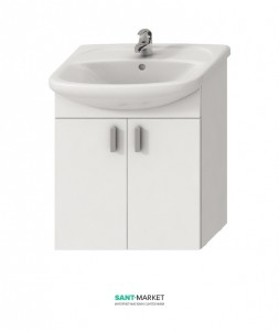 Тумба с раковиной Jika Lyra подвесная 65х31х70 белый H4519614323001